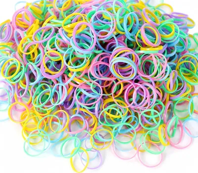 Produktbild von Mini Haargummis 1000 Stück Mehrfarbig Gummi Haarband Kinder Damen