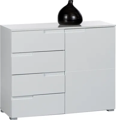 Produktbild von Kommode >Suzette< in Weiß aus MDF - 100x80x40cm (BxHxT)