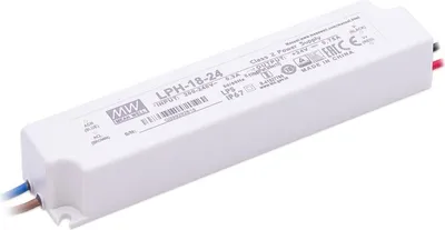 Immagine prodotto di Mean Well LPH-18-24 Alimentatore LED 18W 24V 0,75A IP67 alimentatore switching CV