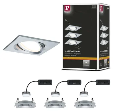 Zdjęcie produktu dla Paulmann Lampa wpuszczana LED Nova Plus zestaw podstawowy obrotowy