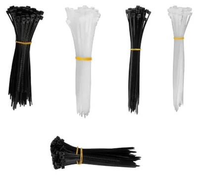 Image de Set de 500 colliers de serrage - Couleurs vives, Différentes tailles AMiO-04317