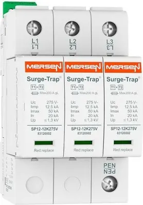 Immagine prodotto di Mersen Transconduttore T1+2 275V 3P +FM (STPT12-12K275V-3PM)