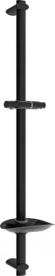 Produktbild von Mexen DB Duschstange mit Seifenschale 75 cm, Schwarz - 79384-70