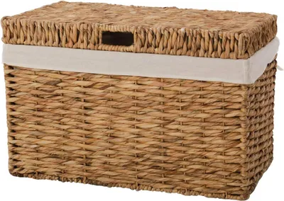 Immagine prodotto di Cestino portabiancheria WANDA in giacinto d'acqua naturale 70x44x45 cm
