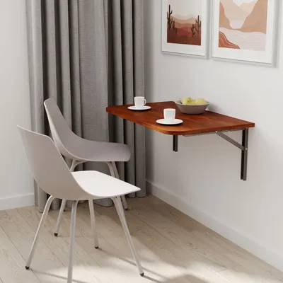 Produktbild von AKKE Caravaggio Wandklapptisch mit abgerundeten ecken LxB: 110x65 cm