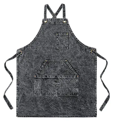 Produktbild von Baumwoll-Jeansschürze Unisex Verstellbar mit Taschen zum Kochen