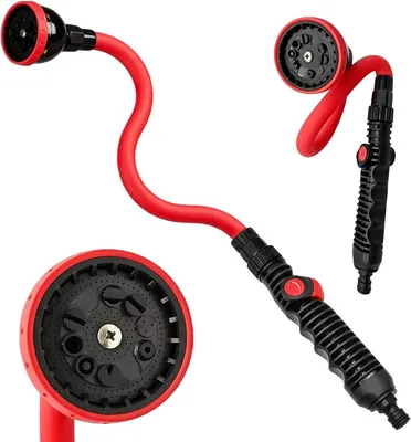 Produktbild von Gießstab 73 cm, 10 Sprühfunktionen, 360 Grad drehbarer Kopf, für Bewässerung