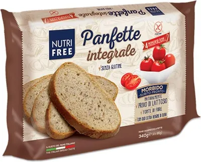 Produktbild von Nutrifree Panfette Integrale glutenfreies Vollkornbrot 340g