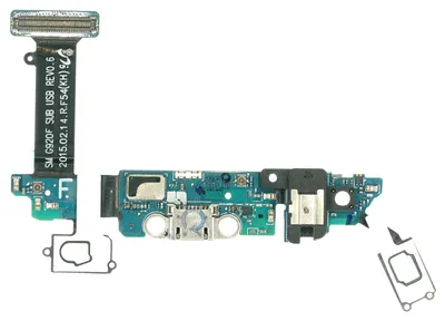Produktbild von Samsung Galaxy S6 (SM-G920F) Lade Anschluss Buchse Eingang microUSB Mikrofon Flex Kabel
