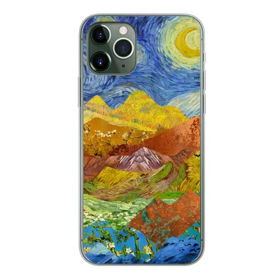Produktbild von MuchoWow® Handyhülle Schutzhülle Hülle für iPhone 11 Pro Alte Meister - Collage - Van Gogh Silikon Softcase Handy Hülle - Handy