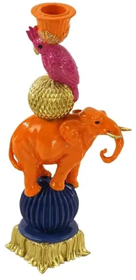 Produktbild von Werner Voß Kerzenleuchter Elefant Orange
