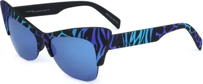 Produktbild von ITALIA INDEPENDENT I I MOD. 0908 PEACH Zebr blue 52/17/138 Damen Sonnenbrillen