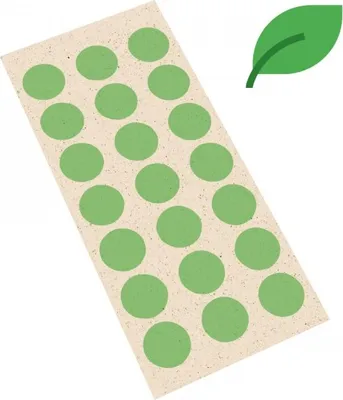 Produktbild von Dreifke® Aufkleber, Markierungspunkte, hellgrün, Graspapier, selbstklebend, Ø...