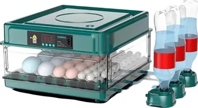 Immagine prodotto di Incubatrici per uova, controllo automatico della temperatura, capacità multipla, colore nero