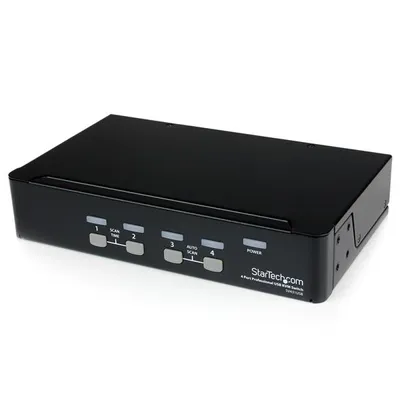 Immagine prodotto di StarTech.com Switch KVM USB VGA a 4 porte con hub