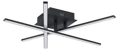 Immagine prodotto di Plafoniera Moderna Lasana 3 Acciaio Nero 3 Luci Led Integrato 3,5W