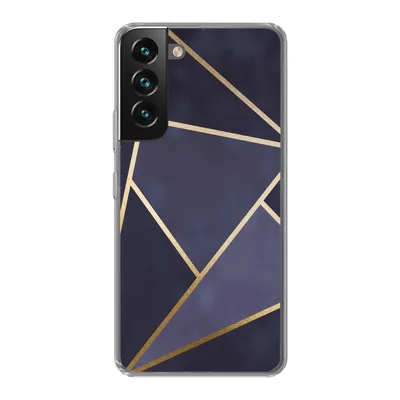 Produktbild von MuchoWow® Handyhülle Schutzhülle Hülle für Samsung Galaxy S22 Marmor - Blau - Collage Silikon Softcase Handy Hülle - Mobiltelefonhülle