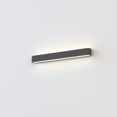 Produktbild von Wandleuchte Aluminium Up Down 63 cm breit Graphit länglich 3000 K warmweißes Licht 1700 lm Modern Wandlampe