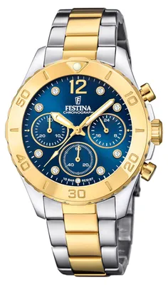 Produktbild von Festina Armbanduhr Damen Casual Edelstahl Uhr silber gold UF20604/3