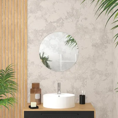 Immagine prodotto di Specchio da bagno rotondo con un diametro di 50 cm