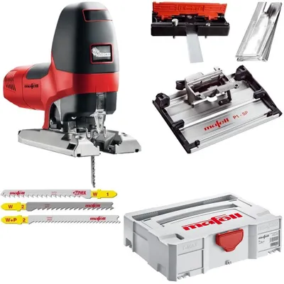 Produktbild von Mafell Stichsäge P1 cc MaxiMAX T-MAX Schwenkplatte Sägeblätter 917103
