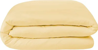 Produktbild von Livessa Bettwäsche 200x220 Baumwolle 3-teilig, 2x Kissenbezug 40x80 cm, Gelb