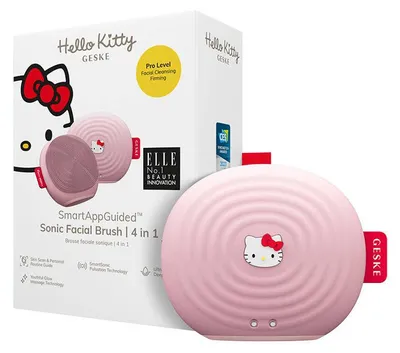 Produktbild von Gesichtsreinigungs-Schallbürste 4in1 Geske mit APP (Hello Kitty Pink)