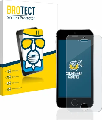 Produktbild von BROTECT Entspiegelungs Schutzglas für Apple iPhone SE 2016 Schutzfolie Panzer Folie Glas Display Schutz matt