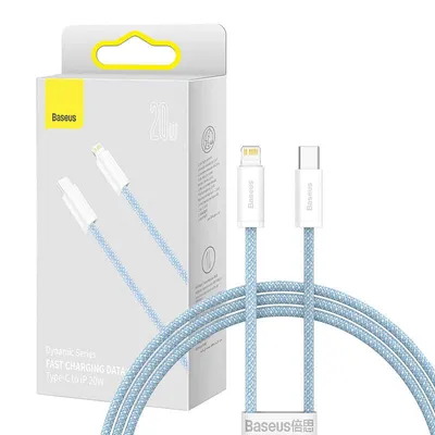 Zdjęcie produktu dla Kabel USB-C do Lightning Baseus Dynamic Series, 20W, 1m (niebieski)