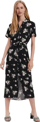 Image de Vero Moda Simply Easy Robe longue manches courtes Noir M Femme Noir M