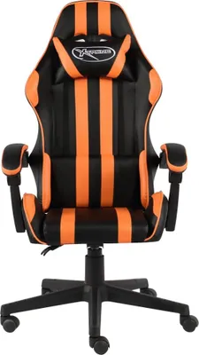 Produktbild von vidaXL Gaming-Stuhl Schwarz und Orange Kunstleder