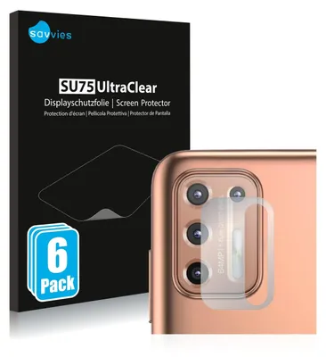 Produktbild von 6x Für Motorola Moto G9 Plus (NUR Kameraschutz) Schutzfolie Savvies Displayschutz Display Schutz Folie Klar Transparent