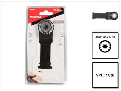 Obrázok produktu pre Makita Eintauchsägeblatt, 32 mm Starlock Plus - 18 TPI - HCS - MAP003 - Holz