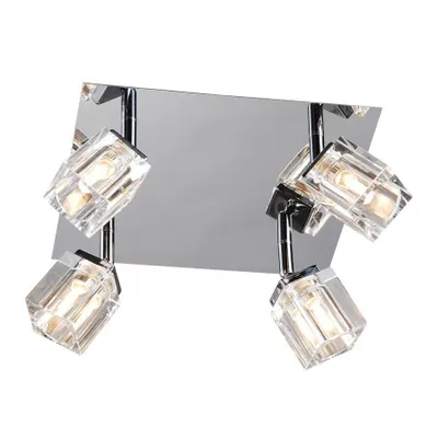 Image de Italux Crt plafonnier moderne chromé CRT-4SQ