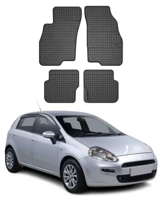 Produktbild von OMAC Gummi Fußmatten für Fiat Punto 2012-2018 Automatten Gummi Schwarz 4tlg