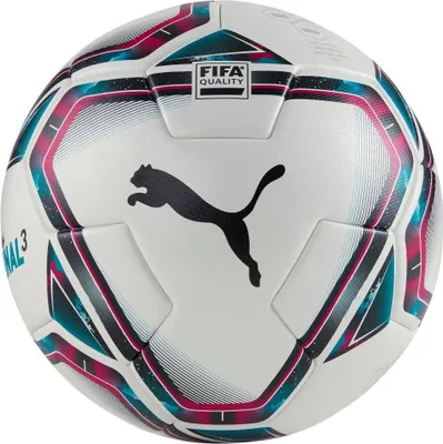 Produktbild von Puma FINAL 3 FIFA Quality Fußball weiß rosa hellblau Gr 4