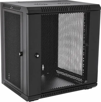 Obrázek produktu pro V7 RMWC12UV450-1E, Nástěnný regál, 12U, 90,72 kg, Zámek, Vylepšená správa kabelů, 22,5 kg