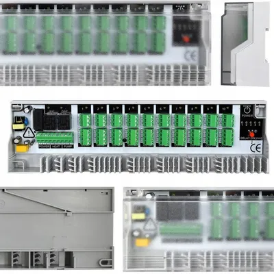 Produktbild von LP-10 Regelklemmleiste Fußbodenheizung 230V | Klemmleiste für 10 Zonen & 40 Stellantriebe | mit Pumpenlogik & Kesselsteuerung NO/NC