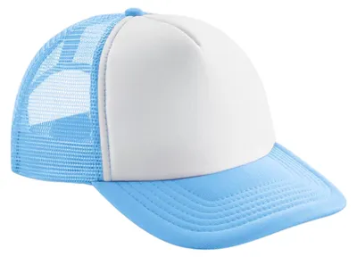Immagine prodotto di Beechfield - Cappellino trucker per bambini FK1906 (taglia unica) (azzurro/bianco)