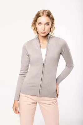 Produktbild von Kariban Damen Cardigan mit Reißverschluss