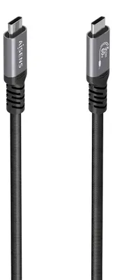 Image de AISENS A107-0992, 10 m, USB-C, USB-C, USB 3.2 Gen 1 (3.1 Gen 1), 5 Gbit/s, Noir