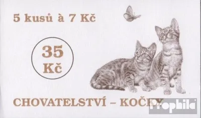 Produktbild von Briefmarken Tschechien 1999 Mi MH0-67 postfrisch Katzen