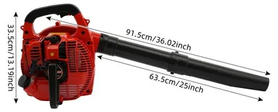Produktbild von Benzin Laubbläser Laubsauger - Handgerät - 25,4 cm³ 2-Takt Motor - 0,75 kW 7500 rpm - 275 CFM Luftstrom - Drehzahl regelbar - Rot
