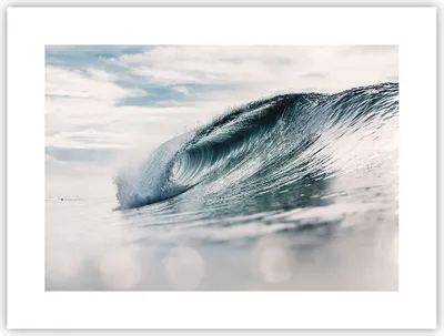Produktbild von Poster - Poster ohne Rahmen - Welle Meer Ozean - 40x30 cm - Wand Bild - Wanddeko - Wandbilder - Kunstposter - Wandposter - Bilder - Kunstdruck - Wanddekoration - Wandbild - P2XAA40x30-4516