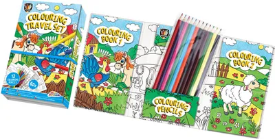 Produktbild von Malbuch mit 12 Buntstiften
