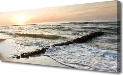 Produktbild von Tulup Leinwand-Bilder 125x50 Wandbild Canvas Kunstdruck Meer Landschaft