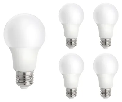 Produktbild von Spectrum E27 LED Lampe A60 9W 820lm 3000K Warmweiß 230V 60mm 5 Stück