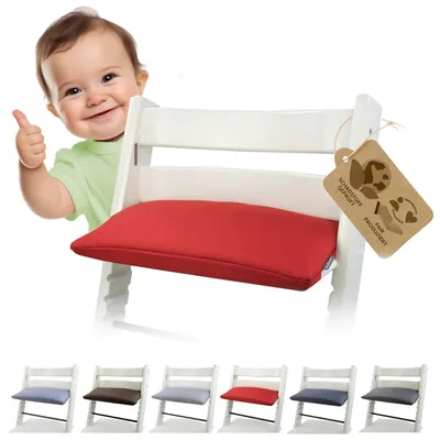 Produktbild von BAMBINIWELT Ersatzbezug, Kissen für Hochstuhl/Kinderstuhl Stokke Tripp Trapp, Sitzverkleinerer, 1-TEILIG,rot