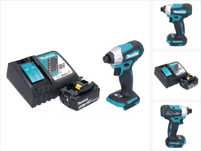 Produktbild von Makita DTD 157 RG1 Akku Schlagschrauber 18 V 140 Nm 1/4" Brushless + 1x Akku 6,0 Ah + Ladegerät