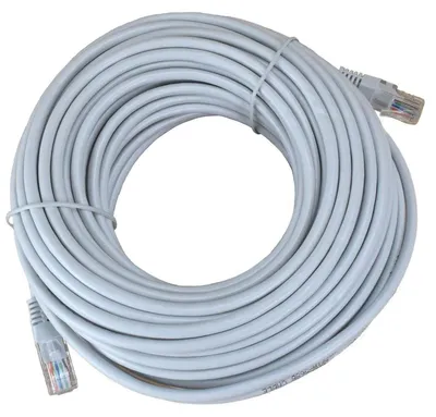 Produktbild von 20m UTP LAN Kabel XL Datenkabel Cat 5e 26AWG 4PR. Netzwerkkabel mit RJ45 Stecker